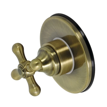 Kingston Brass KS3033AX Single-Handle Three-Way Diverter Valve W/Trim Kit, Brass KS3033AX